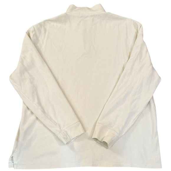 Polo Ralph Lauren Estate-Rib 1/4 Zip Pullover Parchment Cream 100% Cotton XL - Picture 10 of 12